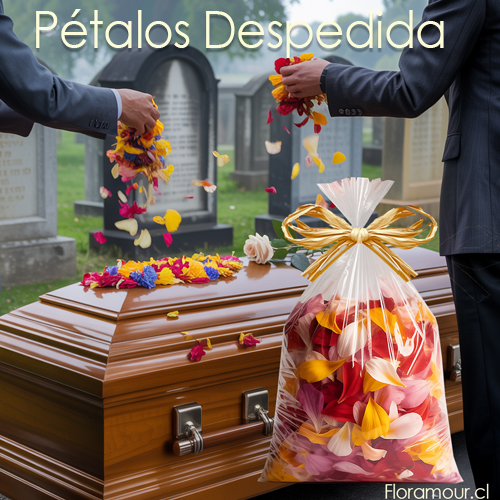 Bolsa de pétalos para lanzar en funeral. Delicado detalle para despedir y homenajear a un ser querido con petalos de rosas y de flores multicolor (500 gr.)